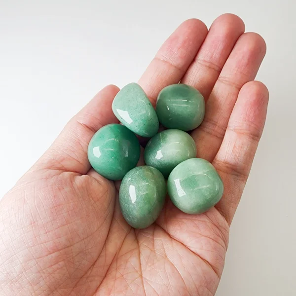 Invite calm renewal and gentle change with the Green Aventurine Tumbled Stone. Softly grounding and heart-centered, it eases tension while opening space for growth, optimism, and fresh possibility.