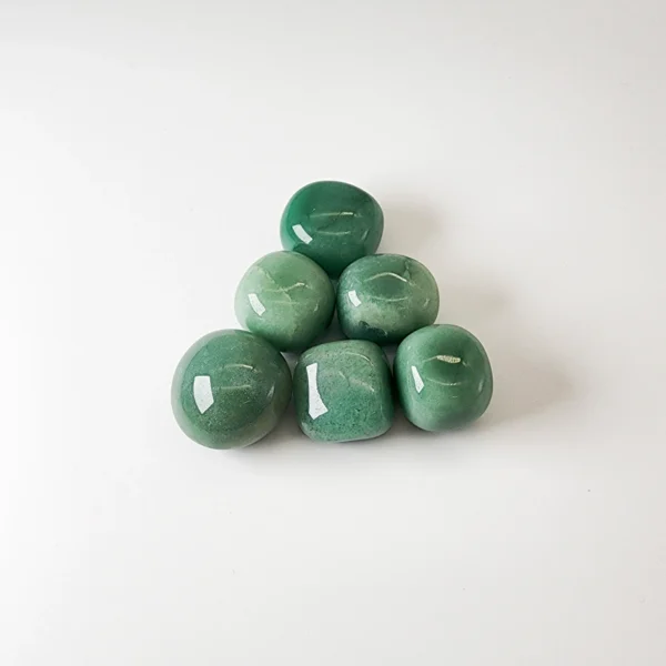 Invite calm renewal and gentle change with the Green Aventurine Tumbled Stone. Softly grounding and heart-centered, it eases tension while opening space for growth, optimism, and fresh possibility.