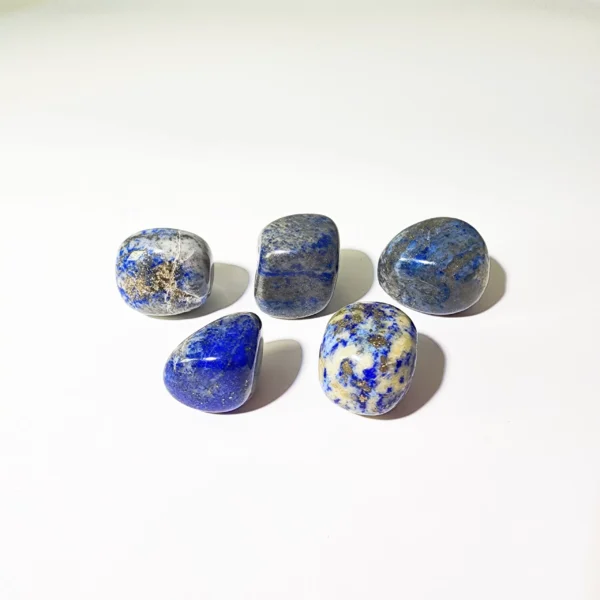 Step into clarity and self-trust with the Lapis Lazuli Tumbled Stone. This deep blue companion supports confident expression, mental focus, and intuitive insight, guiding you when decisions feel uncertain.