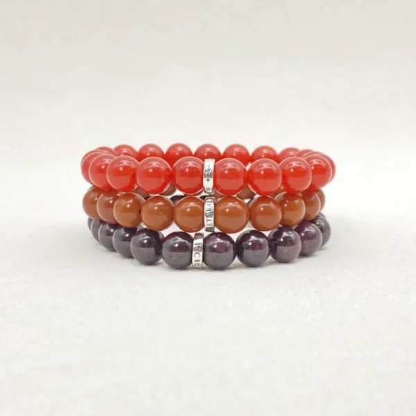 Aries are bold leaders with fiery energy and hidden sensitivity. This Aries Zodiac Jewelry set features Carnelian, Red Jasper, and Garnet, carefully chosen to boost motivation, provide grounding, and nurture resilience. Perfect for daily wear, meditation, or work focus.