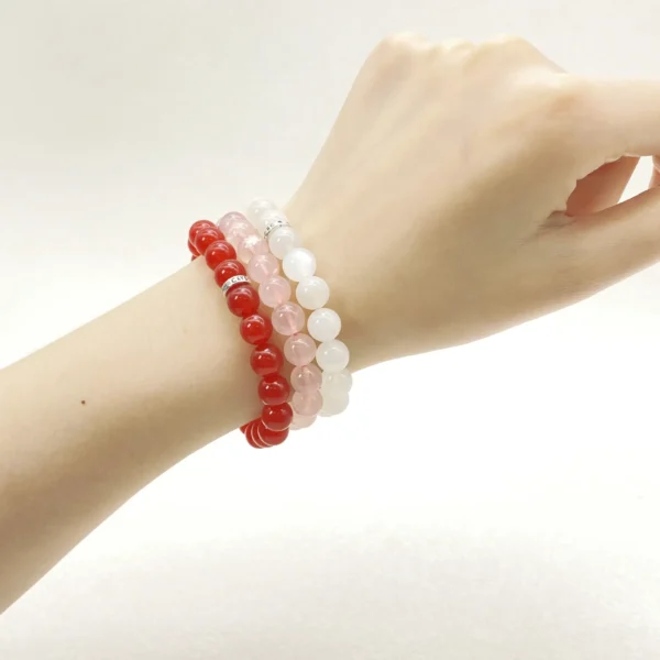 Cancer is nurturing, intuitive, and deeply sensitive, yet sometimes retreats into emotional shells. This Cancer Zodiac Jewelry set combines Moonstone, Rose Quartz, and Carnelian to bring love, courage, and balance. Ideal for daily wear or meditation, the bracelets provide comfort and inner clarity.