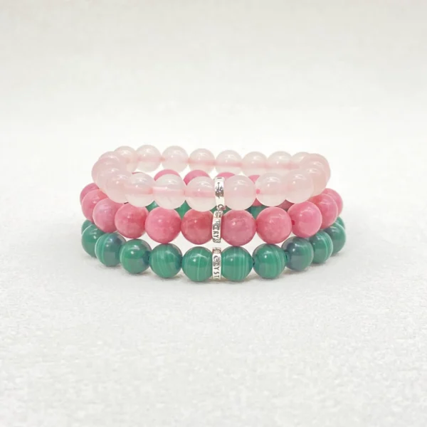 Taurus is steady, loyal, and deeply connected to beauty, yet sometimes resistant to change or sensitive within. This Taurus Zodiac Jewelry set combines Rose Quartz, Rhodonite, and Malachite, offering love, emotional healing, and courage for transformation. Perfect for daily wear or meditation, each bracelet supports balance and harmony.