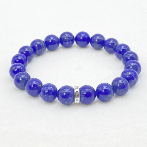 The Lapis Lazuli Bracelet enhances communication, concentration, and intuitive wisdom. Made from Authentic AAA Grade gemstones, this bracelet embodies royal blue elegance and the strength to express your truth clearly. Ideal for decision-making, learning, and authentic self-expression, it aligns the Throat and Third Eye Chakras.