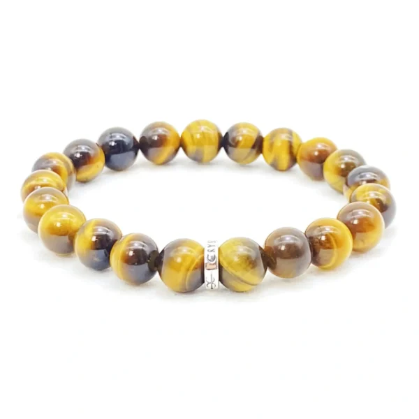 The Tiger Eye Bracelet, made from Authentic AAA Grade gemstones, radiates courage, motivation, and strength. Its golden-brown shimmer activates the Solar Plexus Chakra, empowering confidence and decisiveness in any situation. Perfect for new beginnings, leadership, and overcoming negativity, this bracelet channels bold energy and determination.