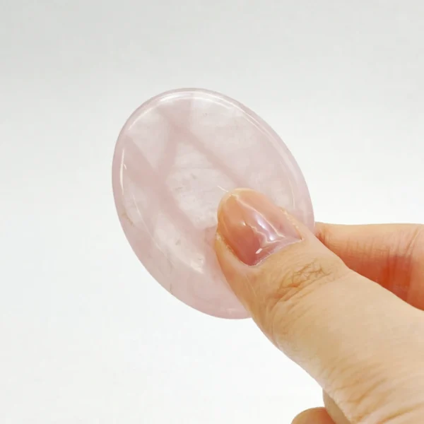 Rose Quartz Worry Stone invites softness, healing, and emotional clarity. Hold this tender companion close and welcome deeper love—bring it home today.
