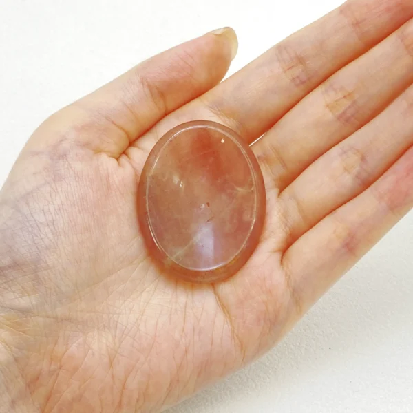 Strawberry Quartz Worry Stone nurtures love, joy, and emotional softness. Invite gentle healing into your day and open your heart—bring this soothing stone home today.