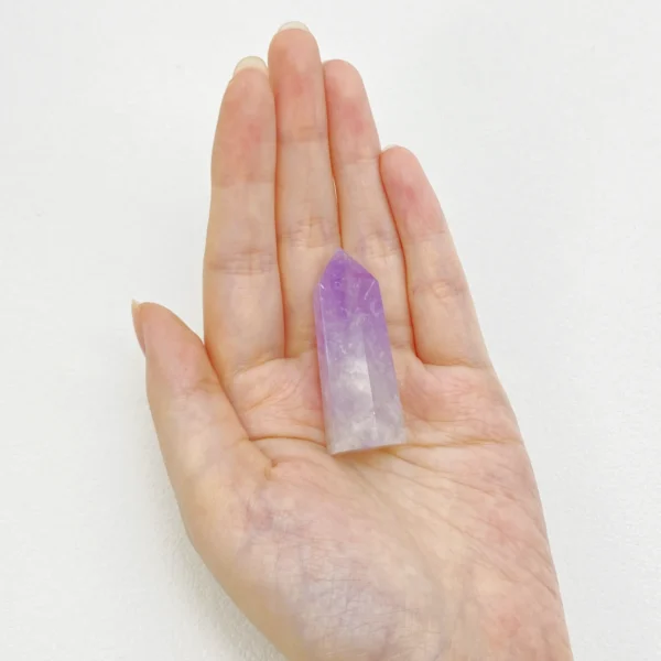 The Amethyst Mini Point is a powerful ally for emotional balance, mental clarity, and spiritual awakening. Its focused shape directs calming energy upward, helping to ease stress, harmonize inner energies, and gently open intuitive awareness. Ideal for meditation spaces, work desks, or moments of reflection.