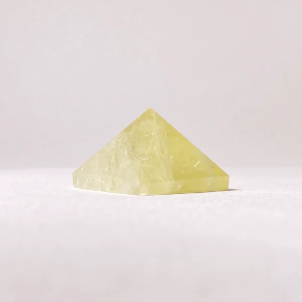 The Citrine Pyramid radiates warmth, motivation, and prosperity, helping you align with abundance and positive momentum. Its uplifting energy supports confidence, ambition, and joyful self-expression, making it ideal for workspaces or intention-focused areas where growth and success are welcomed and encouraged.