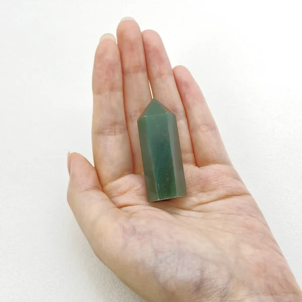 The Green Aventurine Mini Point is a gentle yet revitalizing crystal that encourages emotional calm, inner renewal, and positive transformation. Known for its soothing heart-centered energy, it eases stress while supporting change with optimism and clarity. In point form, its energy flows with intention, helping you release stagnant thoughts and welcome growth during important life moments.