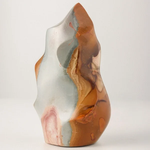 Flow back into harmony with the Ocean Jasper Flame, a soothing flame-shaped crystal that restores emotional balance and full-spectrum energetic alignment. Its gentle, nurturing energy supports self-acceptance, resilience, and inner rhythm.