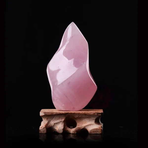 The Rose Quartz Flame radiates gentle love, emotional healing, and heart-centered harmony. Shaped like a steady flame, it supports self-love, compassion, and reconciliation while soothing emotional wounds. A nurturing companion for healing relationships and restoring inner peace.